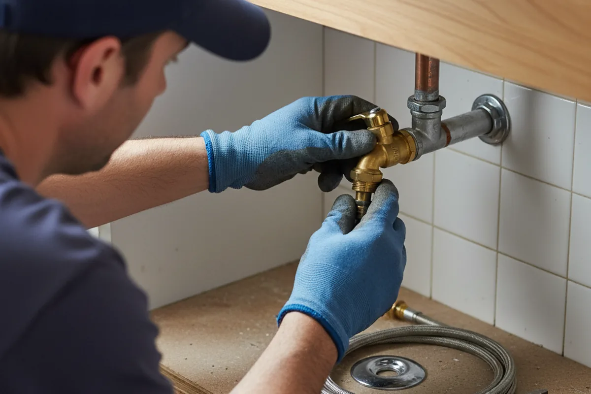 Shutoff valve and fitting work during Emergency Plumbing in Bay Pines